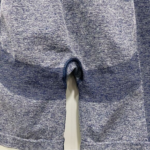 GYMSHARK M Blue Flex Cycling Biker Shorts Compression Workout Athletic Gym Logo - Picture 7 of 11